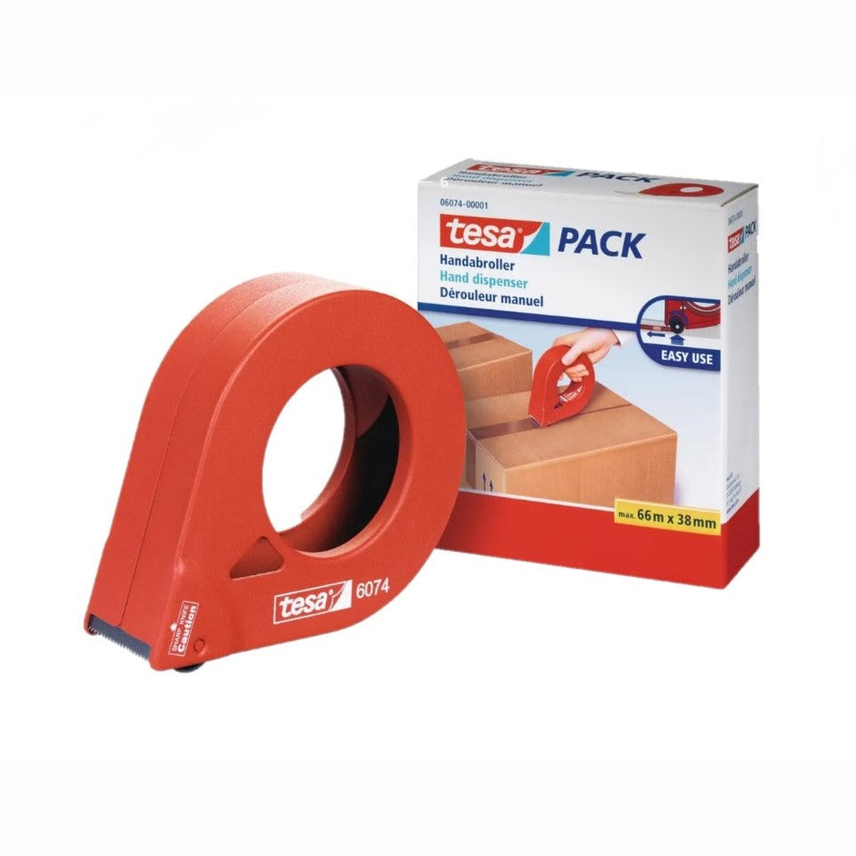Tesa Hand Dispenser 06074-00001 06076-00001The perfect hand masking tape dispenser for 38mm(1.5") tape or larger size 50mm(2") tape. Never lose your tape end again always start with a clean straight edge. paintshack.co.uk