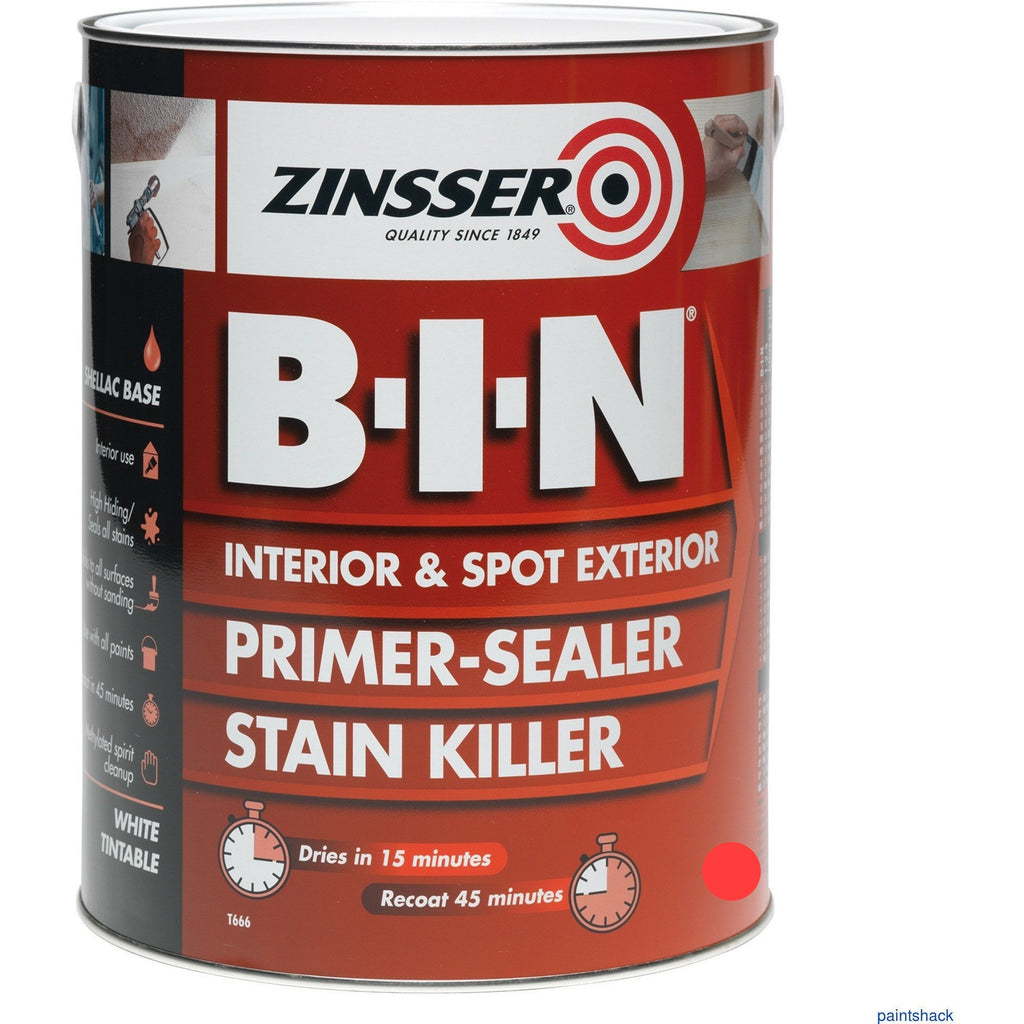 Zinsser B-I-N Interior, Exterior Primer Sealer Stain Killer - paintshack 