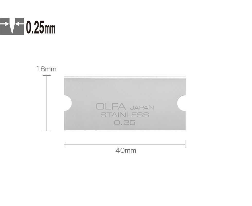 Olfa Japanese Glass Scraper GSR-2 A compact scraper suitable for cleaning such as glass and small spaces of a kitchen. The blade and metallic components are all stainless steel, and the body structure prevents water and dirt from building up inside, which makes it possible to keep it clean.