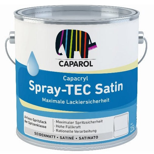 Caparol Spray Tech Satin (Woodwork) High Build Can be applied 2.5 times thicker - paintshack