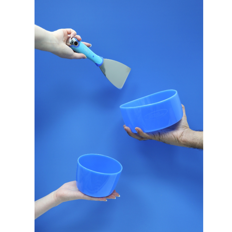 Axus FLEX-E-BOWL, Rubberised Flexible Mixing Bowl, Squeeze the Bowl to Crack Hardened Filler. Easy Size to Hold in The Palm of Your Hand, Silicone Coated for Easy Clean. Paintshack.co.uk