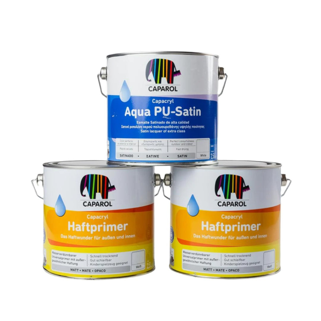 Caparol PU-Satin and Caparol Halfprimer Undercoat White Multi Buy Discount