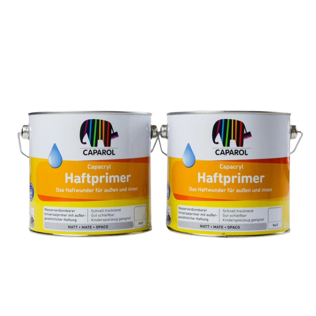 Caparol PU-Satin and Caparol Haftprimer Undercoat White Multi Buy Discount