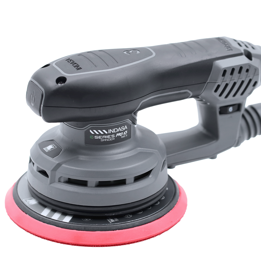 PRO XS sander is the very latest in brushless motor technology
The ergonomic design, unique balance and low vibration operation combines to maximise sanding performance.