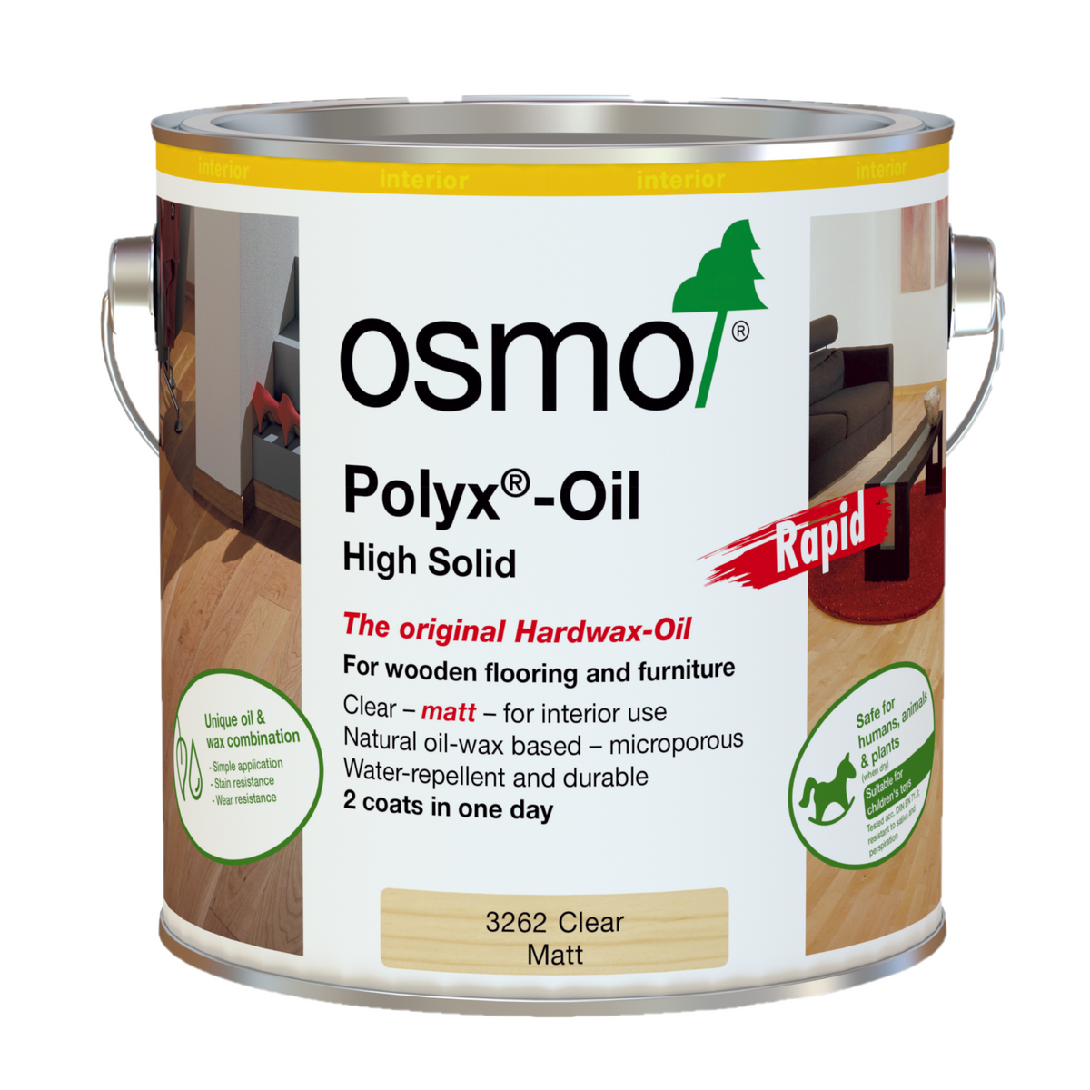 Osmo Poly-X Oil Clear Matt Rapid (3262) – Paintshack Ltd