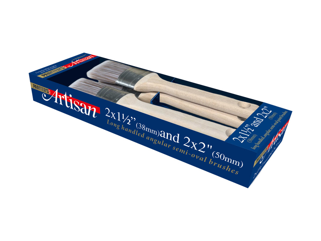 Painter’s Pack™ Long Handle Angled Artisan 4 Piece set