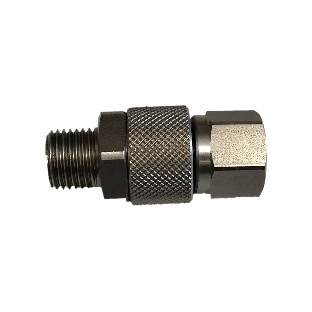 Qtech Swivel 1/4" for airless hose connection to stop your hose getting twisted at the pump. Giving you full control and movement.&nbsp;