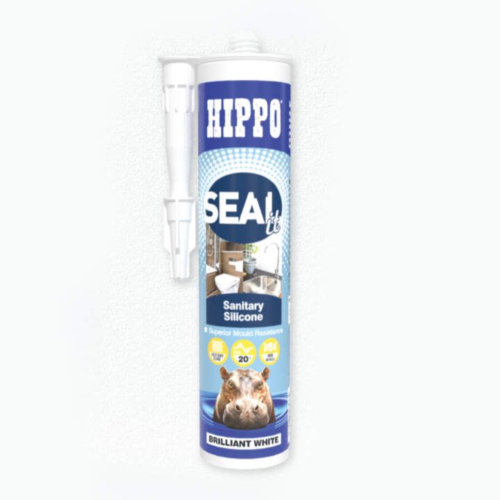 Hippo SEALit Sanitary Silicone White 290ml Tube paintshack.co.uk
