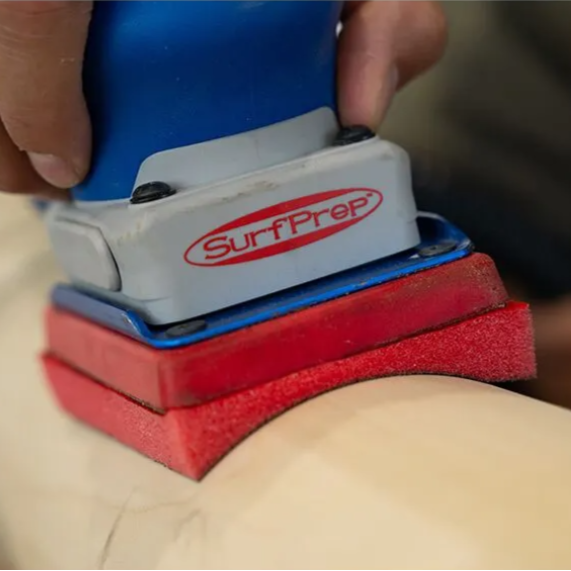 SurfPrep 1/2″ ProFoam abrasive pads are an excellent choice for preparing any surface that requires soft flexibility in order to ride over profiles so as not to cut or burn through lines or finishes. A great choice by cabinet makers who have challenges sanding or polishing the joint location of molding on a miter door.