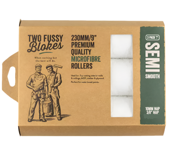 Two Fussy Blokes Microfibre Sleeve Semi Smooth 10mm 9 PK3