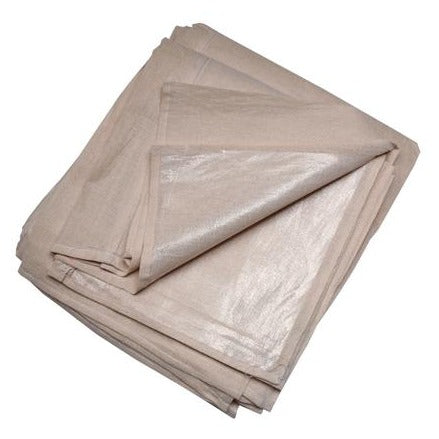 Prep Rodo Ciret Hamilton Cotton twill with polythene backing protects against dust, dirt, splashes and spatter.  Cotton top absorbs paint spills and polythene backing prevents it soaking through. Paintshack 