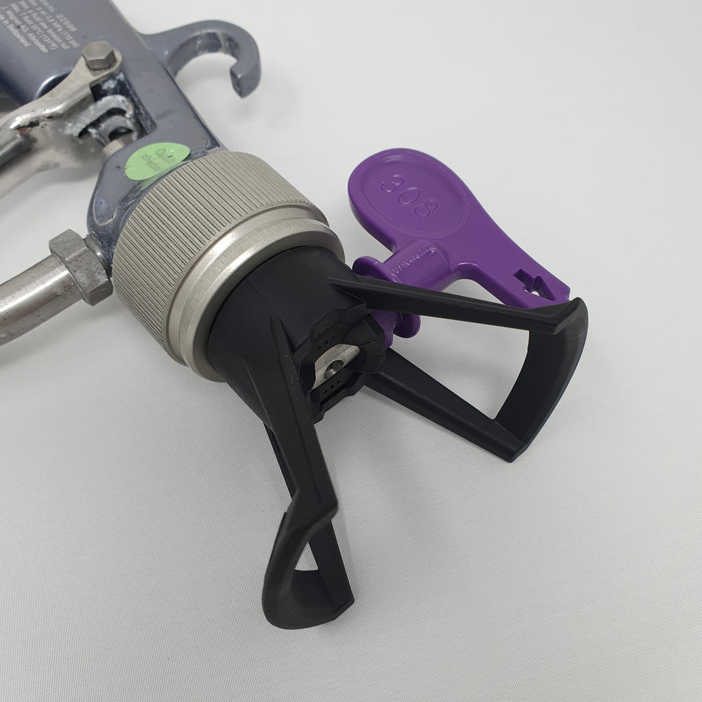 This adaptor will let you use Airless tips (Wagner, Titan or Tritech ) with your Air Assisted Gun then you will need this, paintshack