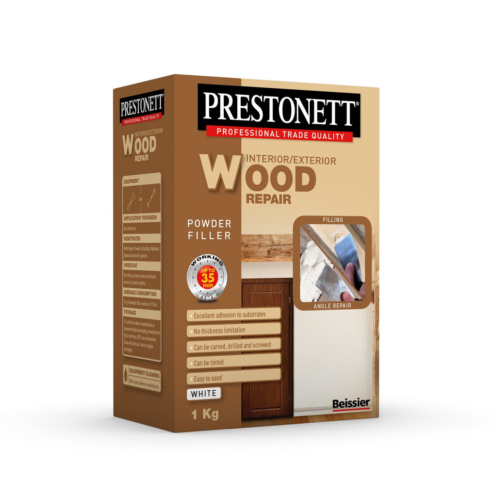 Beissier Prestonett Powder wood Repair White 1kg Paintshack